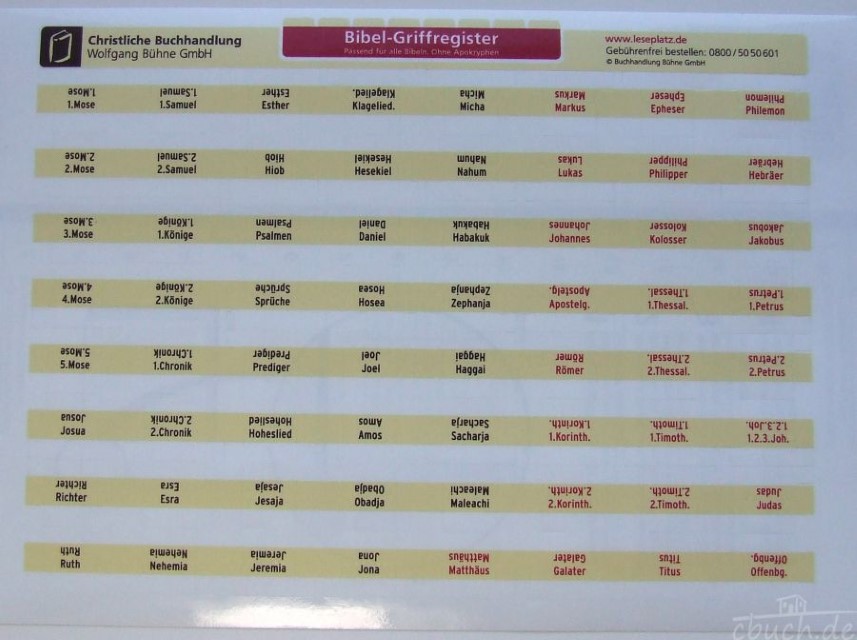 Bibel-Griffregister universal Bibel-Griffregister universal