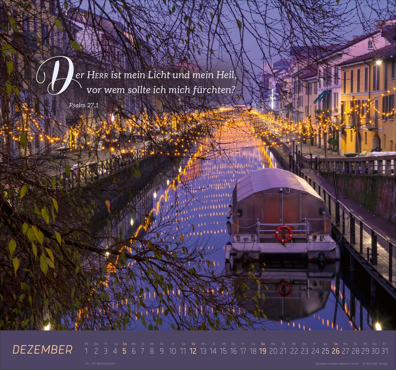 Wandkalender - Ich bin der Weg 2027 Wandkalender