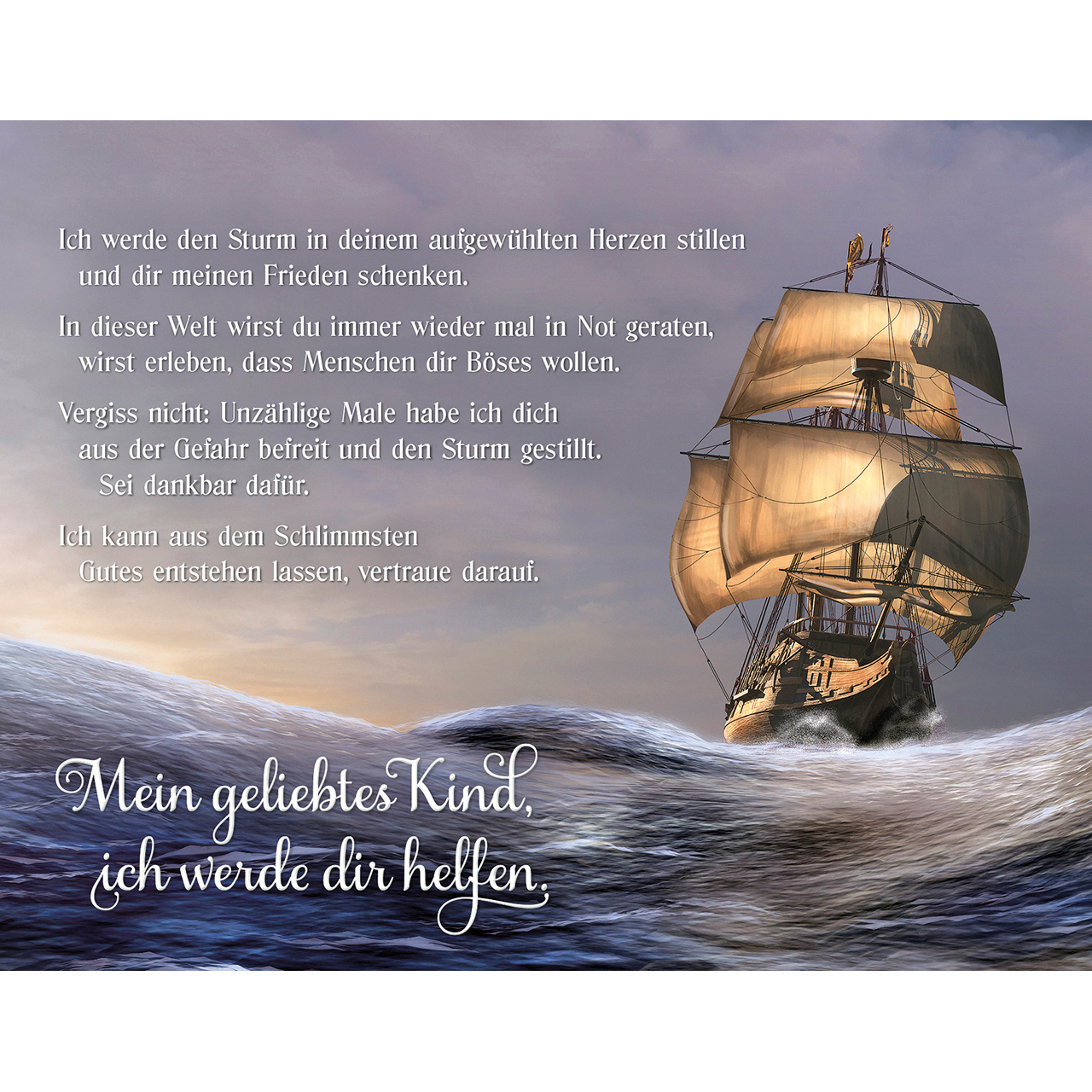 Aufstellbuch - Ich bin dir so nah - Lavendel Vase Glas