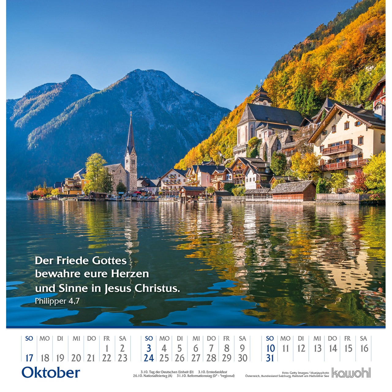 Wandkalender - Glanz der Berge 2027