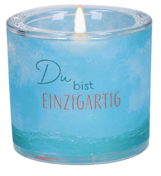 Teelichthalter - Du bist einzigartig