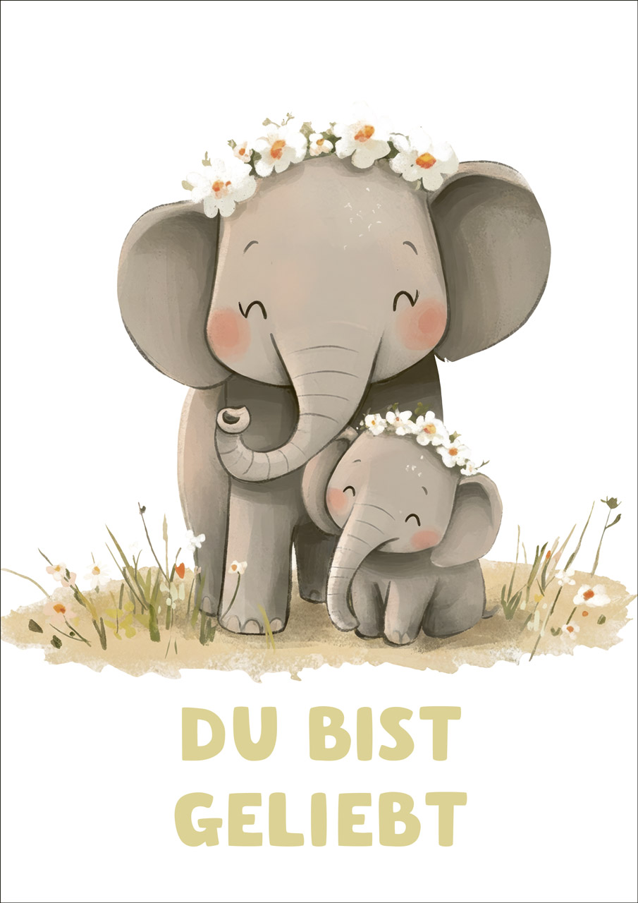 Poster - Poster A3 "Du bist geliebt"