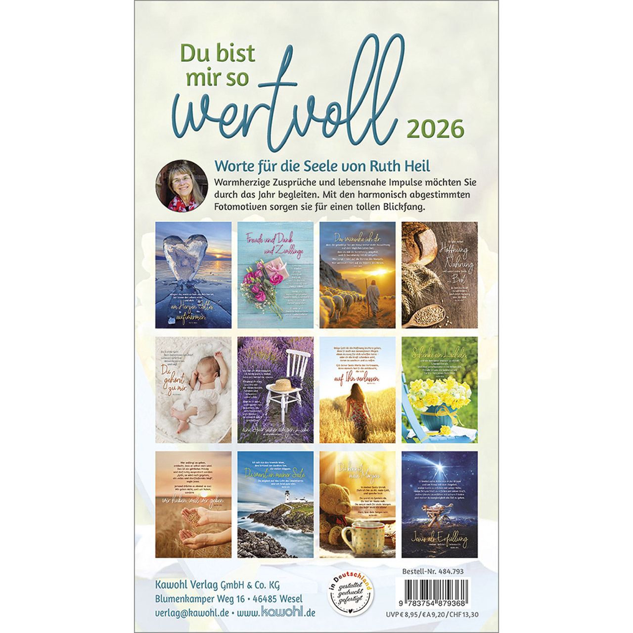 Postkartenkalender - Du bist mir so wertvoll 2026