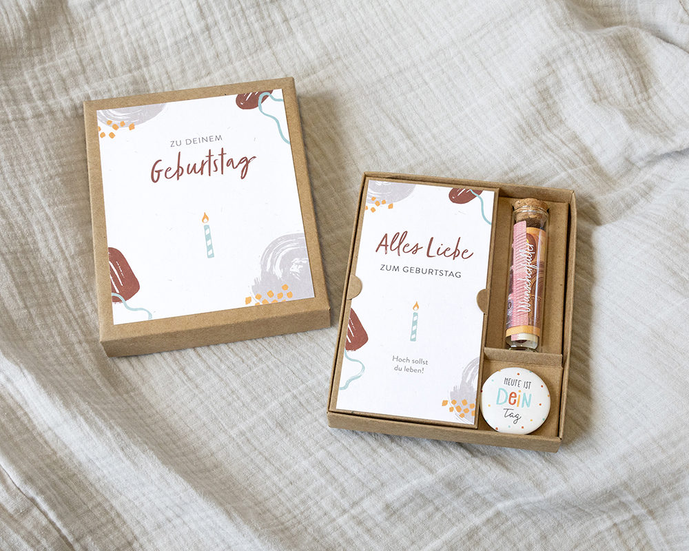 Geschenkverpackung - Geldgeschenk-Set Zu deinem Geburtstag