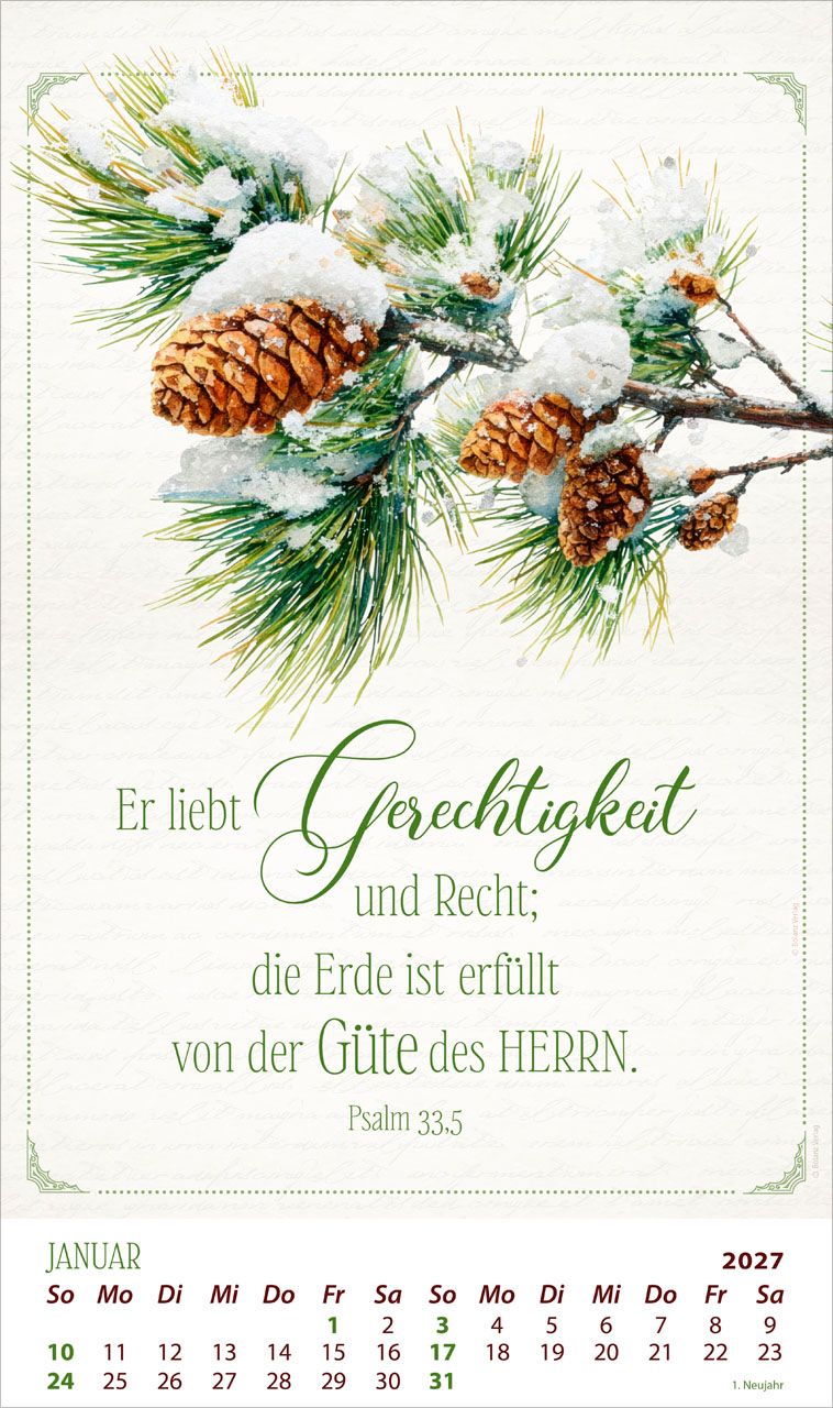 Posterkalender - Die Kraft der Worte 2027 Posterkalender