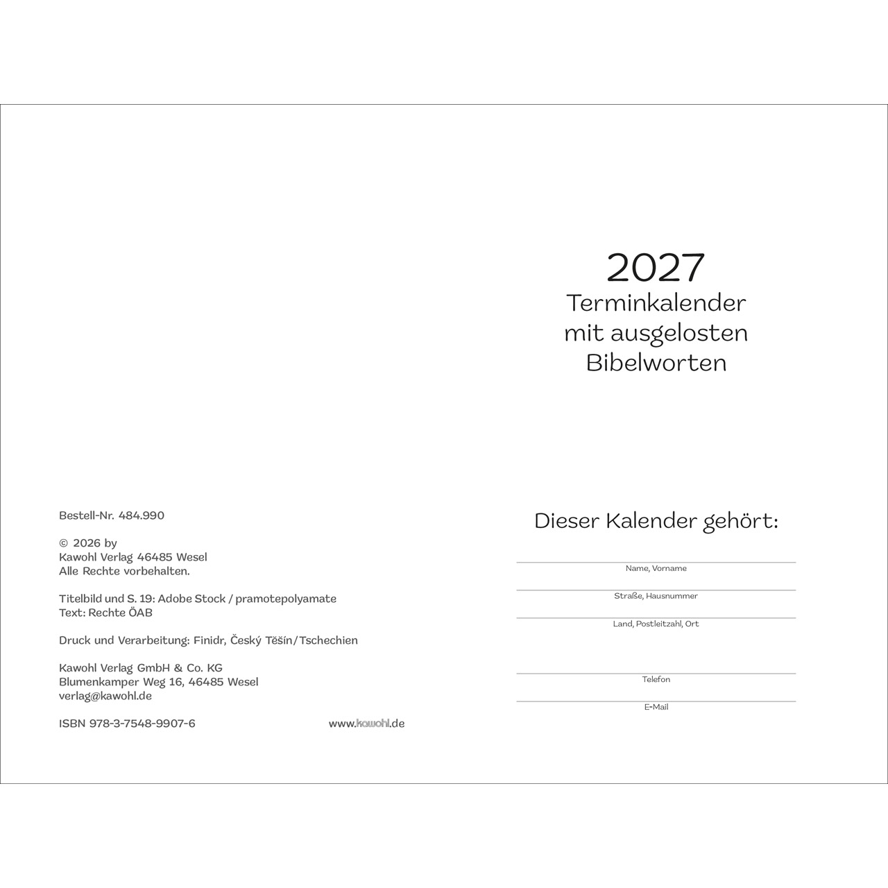 Buchkalender - Fürchte dich nicht, denn ich bin mit dir; - Hirte Schafe Berge Felsen Sonnenuntergang Sonnenaufgang Wolken Stab Feld Umhang