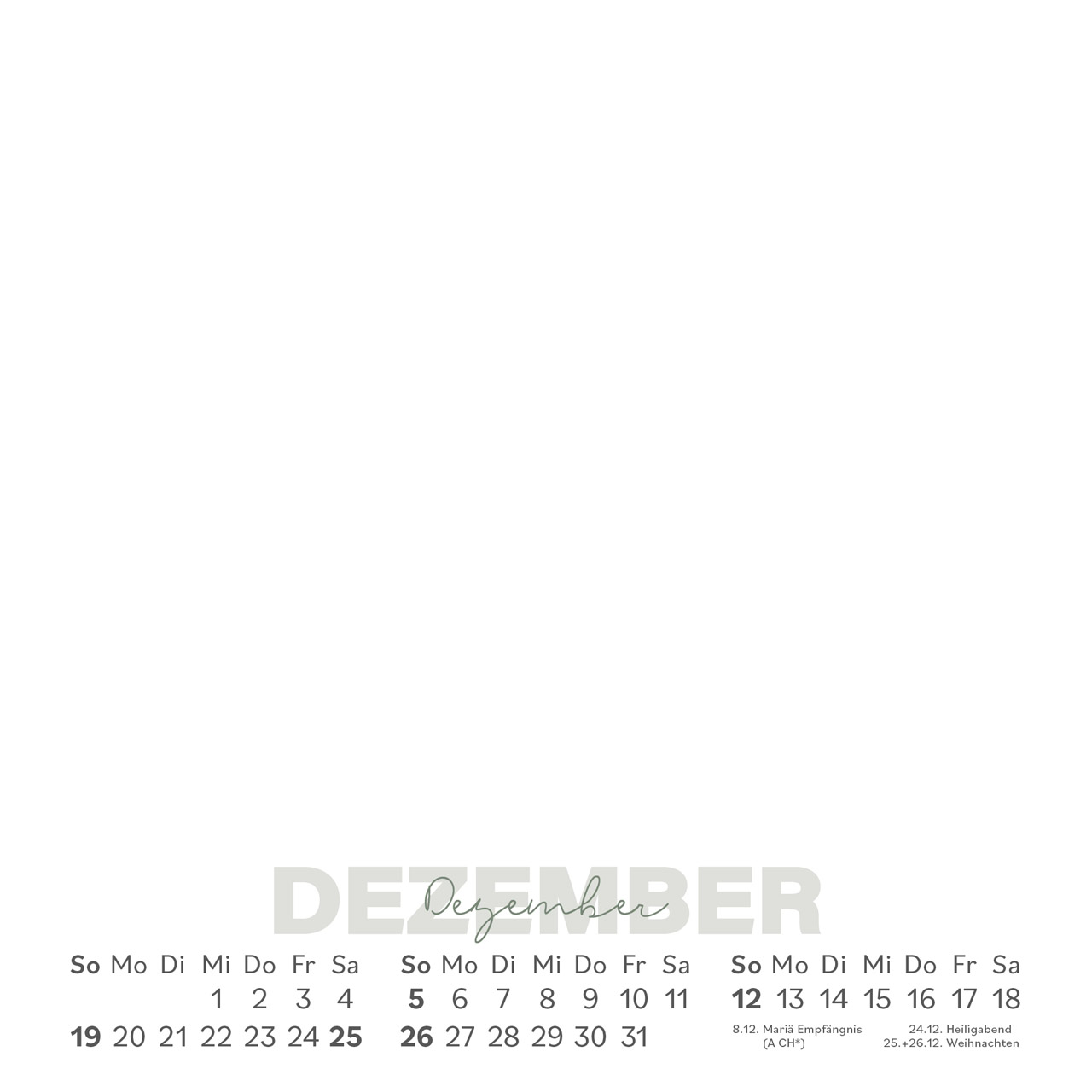 Postkartenkalender - Einblicke 2027