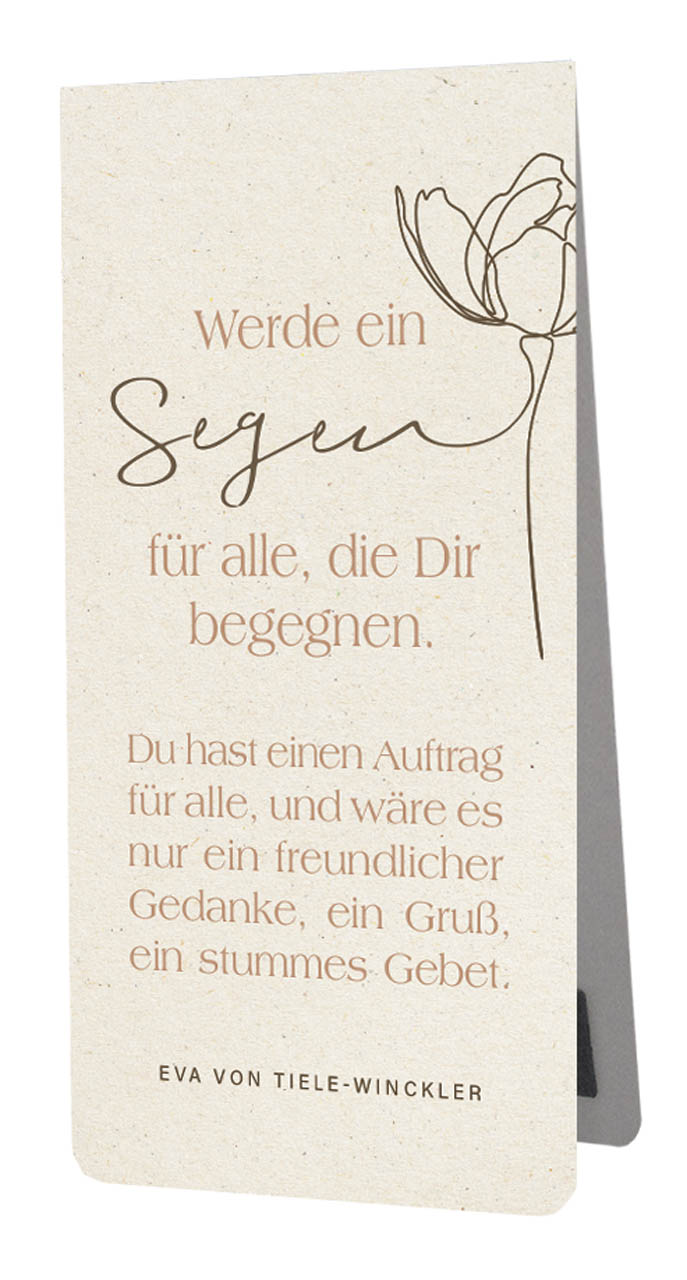 Lesezeichen - Magnetlesezeichen "Werde ein Segen"