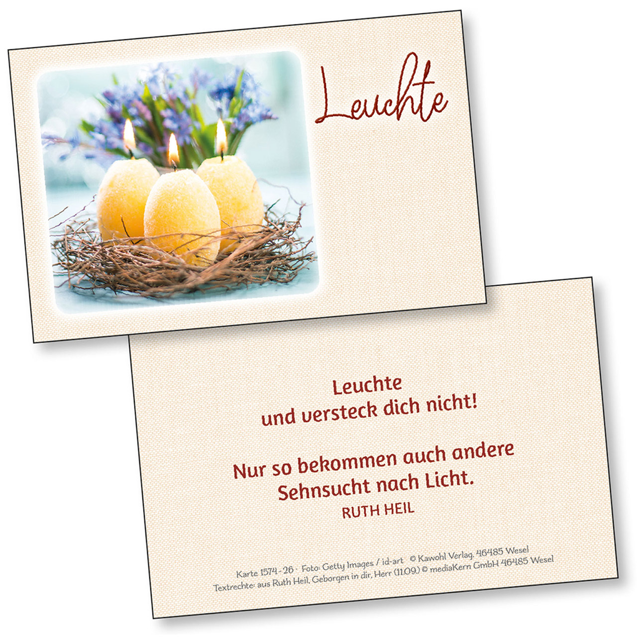 Karten-Box Kunststoff - Du bist einmalig und wertvoll - Rose Blüte Geschenk