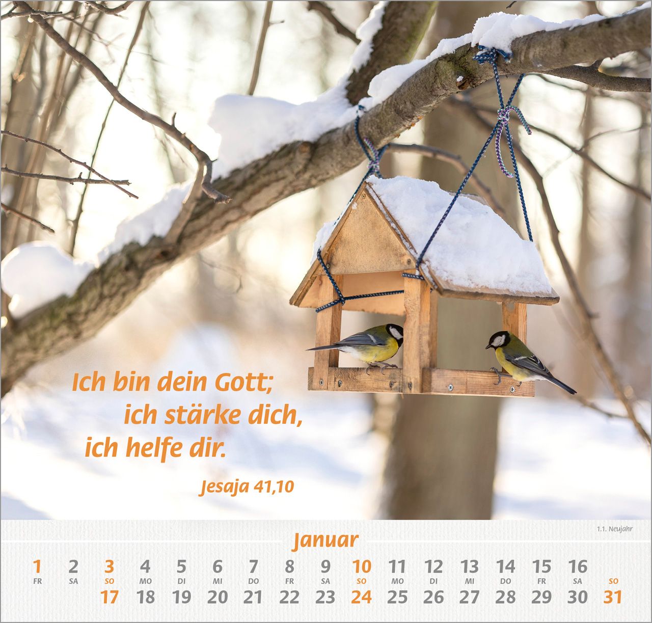 Wandkalender - Denn du bist bei mir 2027 Wandkalender