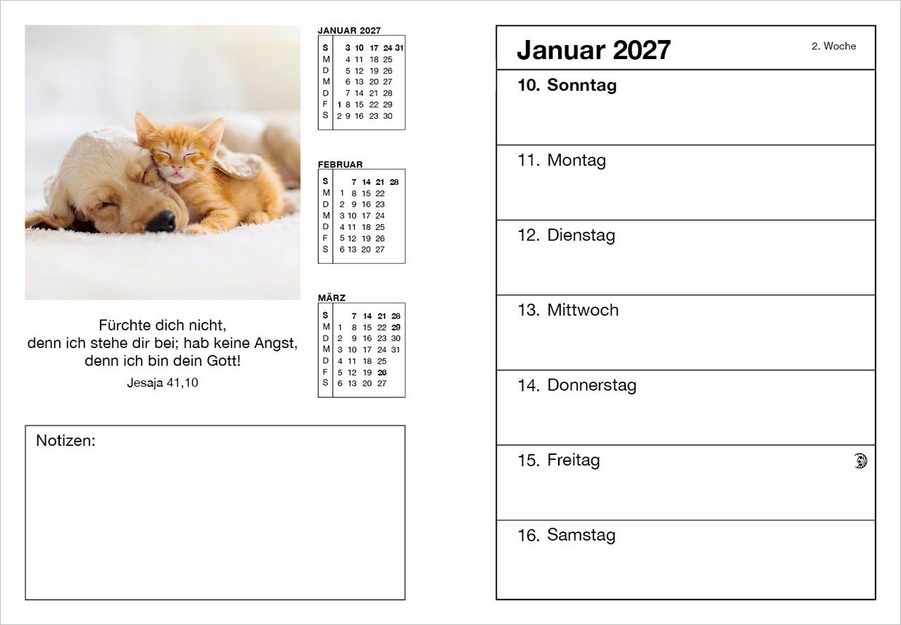 Terminkalender - Farbfoto Agenda 2027