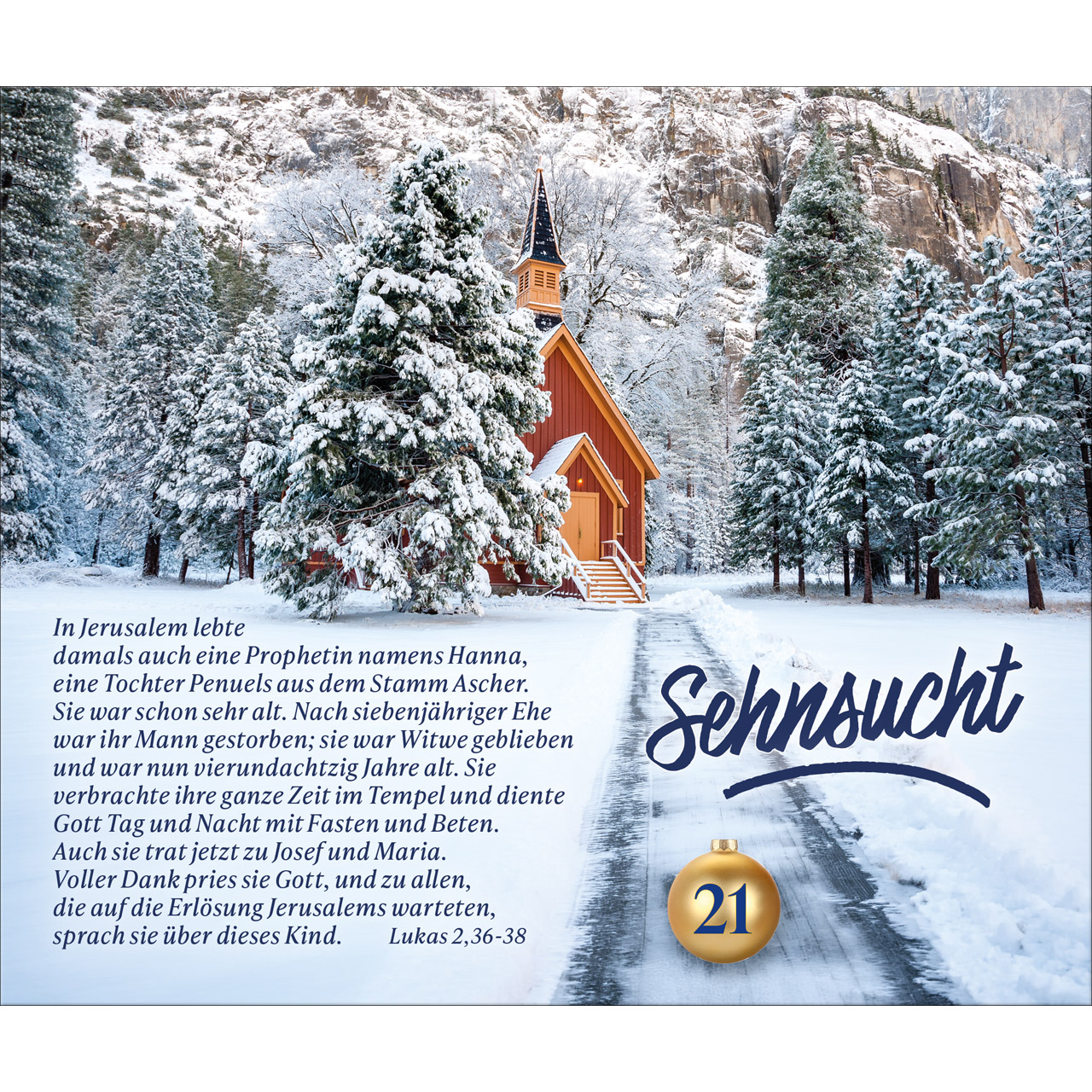 Adventskalender - Wie ein helles Licht in der Nacht - Weihnachtskugel Glas Krippe Maria Josef Jesus Baby Kuh Ochs Esel