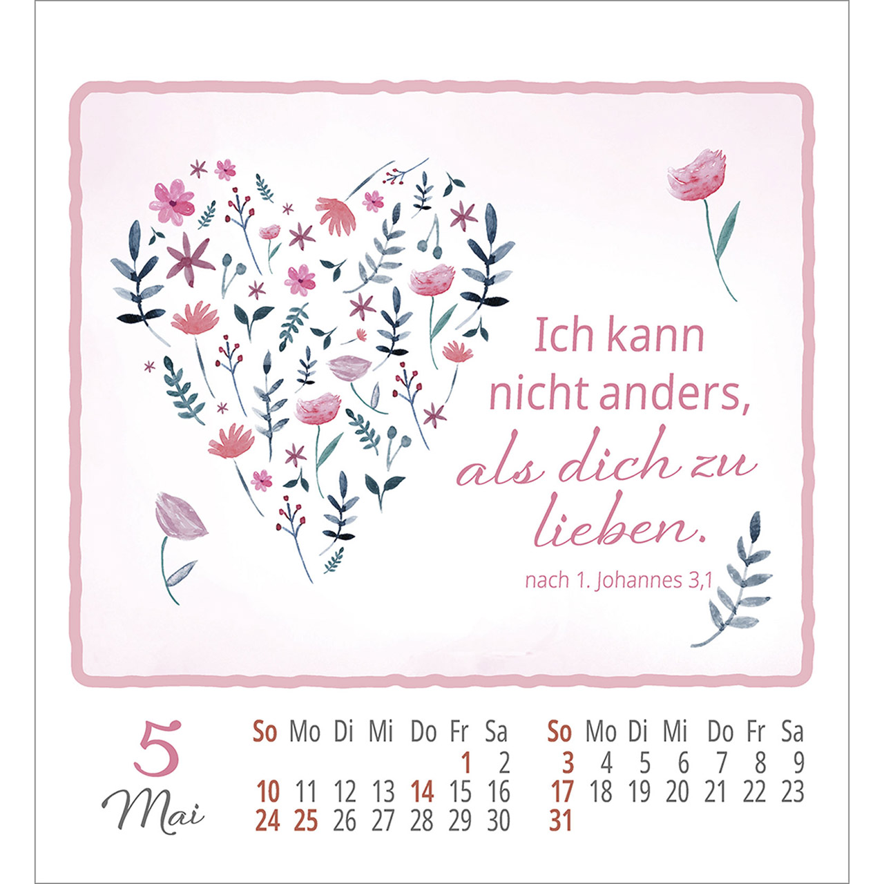 Aufkleberkalender - Wohlfühlen bei Dir 2026