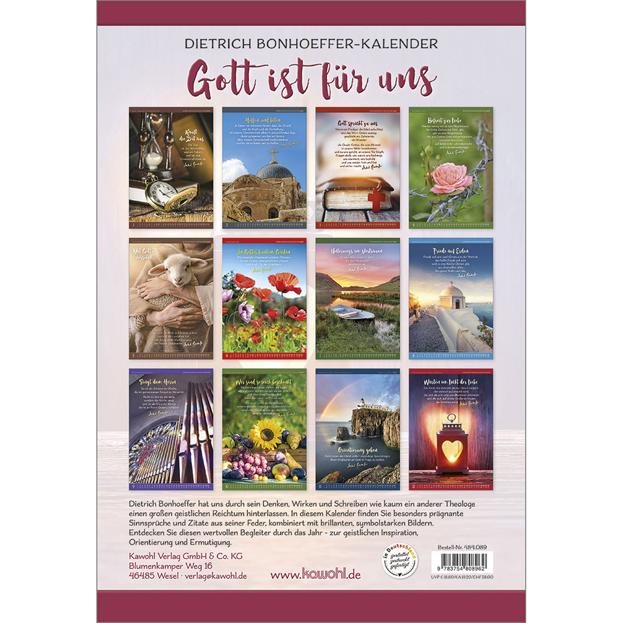 Wandkalender - Gott ist für uns 2026