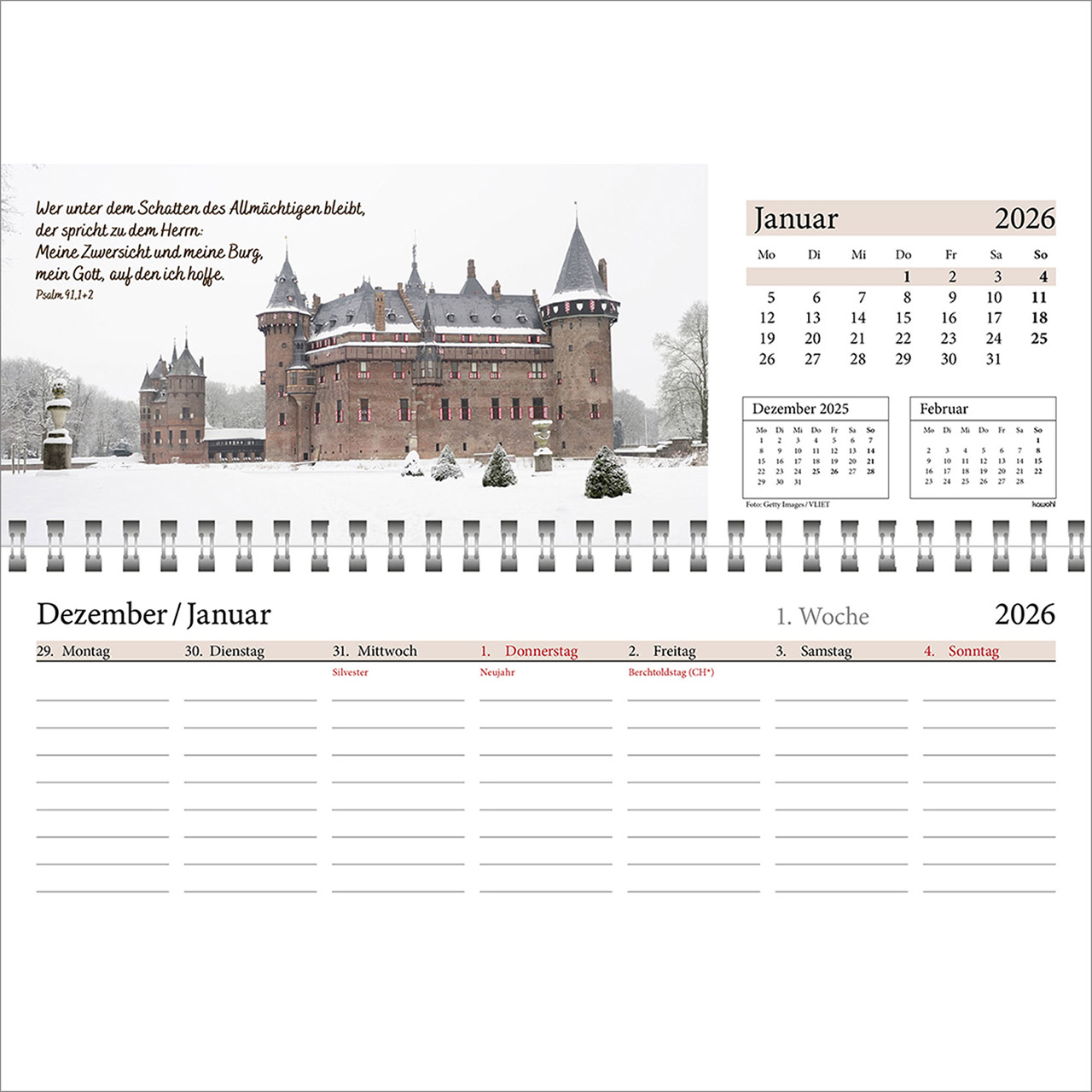 Tischkalender - In deine Hand leg ich den Tag 2026