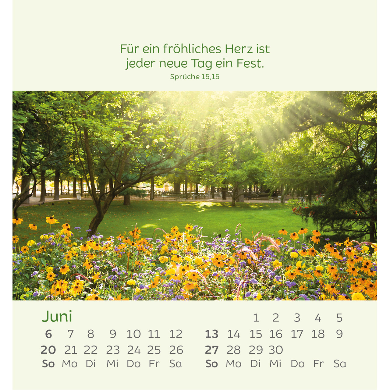 Aufstellkalender - Kleine Blumengrüße 2027
