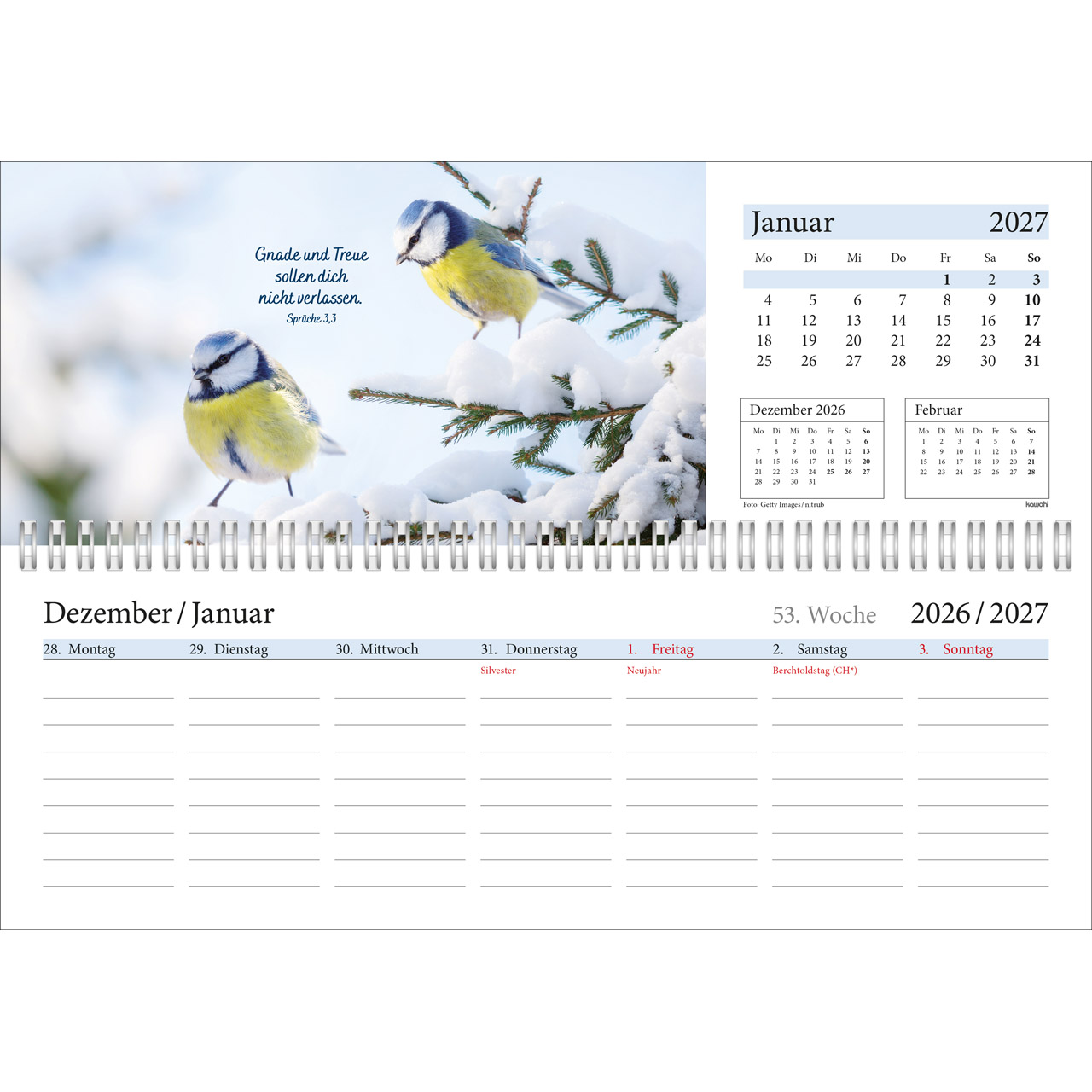 Tischkalender - In deine Hand leg ich den Tag 2027