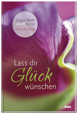 Lass dir Glück wünschen Geschenkbuch - Lass dir Glück wünschen - lila Blüte