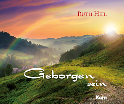 Geschenkbuch - Geborgen sein - Regenbogen Sonne Berge