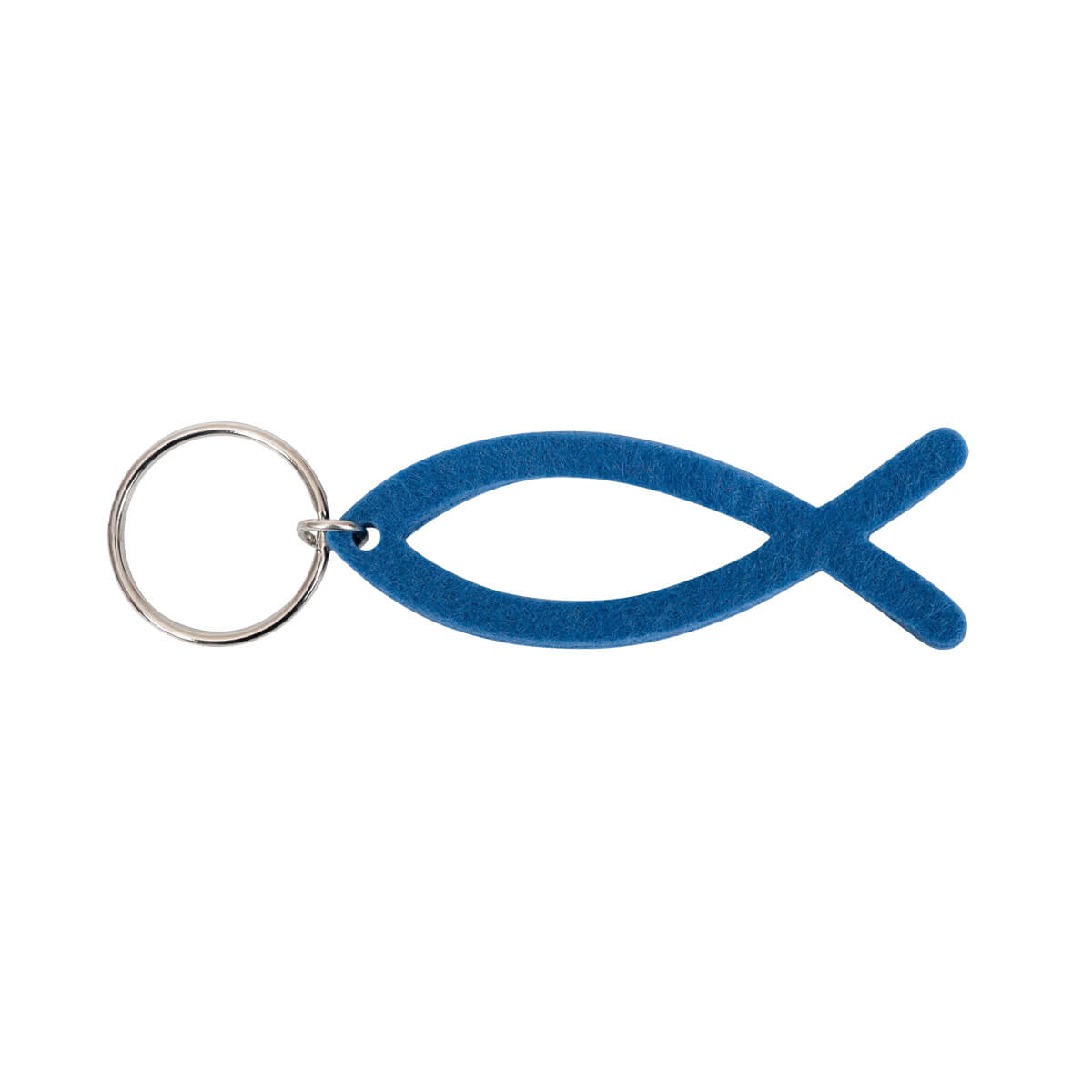Schlüsselanhänger - Schlüsselanhänger 'Fisch' (blau) - Schlüsselring Fisch Blau
