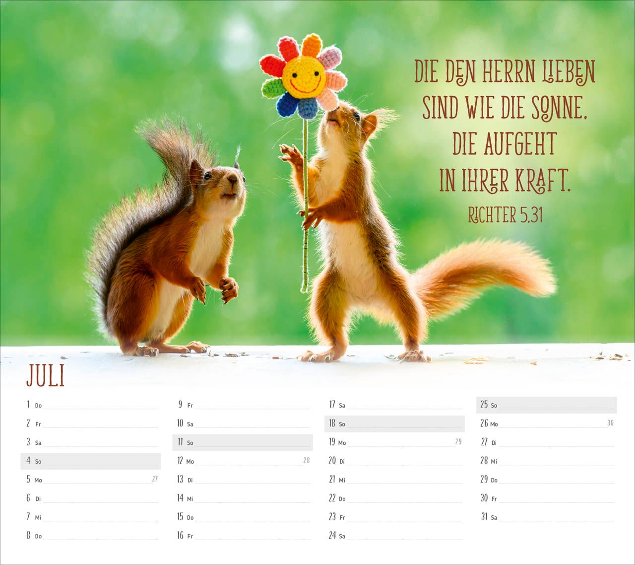 Tischkalender - Du sorgst für mich 2027