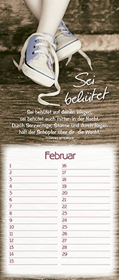 Immerwährender Kalender - Der Herr segne dich und behüte dich - Blüte im See