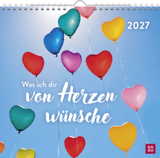 Wandkalender - Was ich dir von Herzen wünsche 2027