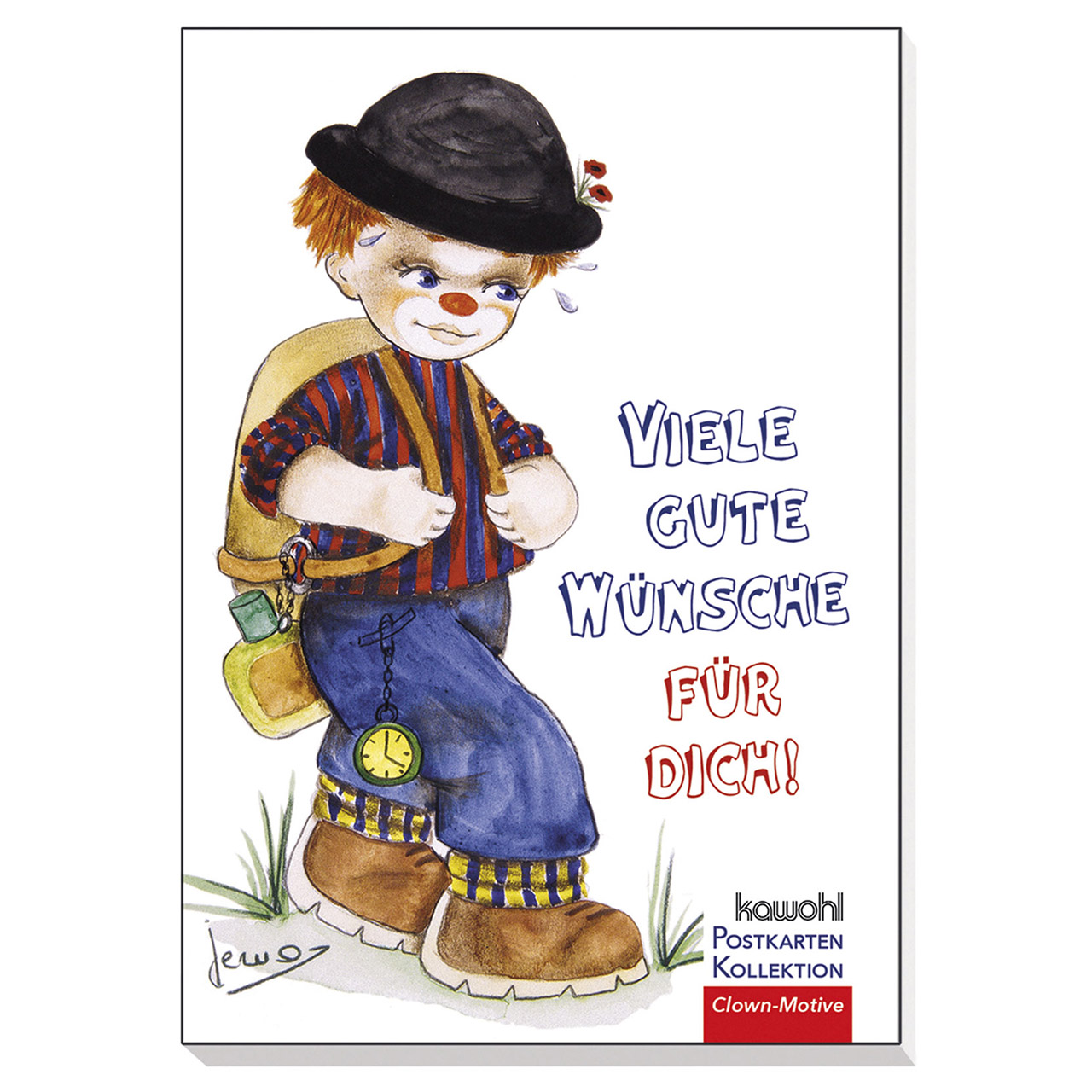 Viele gute Wünsche für dich! Postkarten-Buch - Viele gute Wünsche für dich! - Clown-Motive
