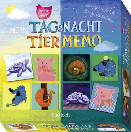 Memo-Spiel - Mein Tag & Nacht-Tiermemo