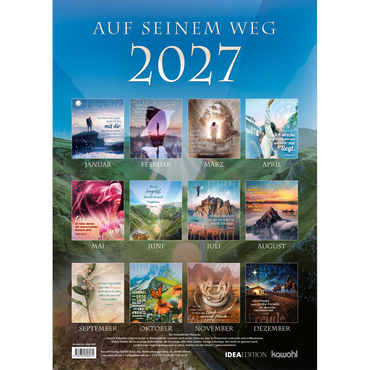 Posterkalender - Auf seinem Weg 2027