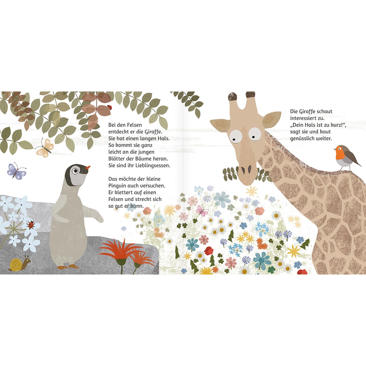 Geschenkbuch - So wunderbar bist du - Pinguin an Stein gelehnt