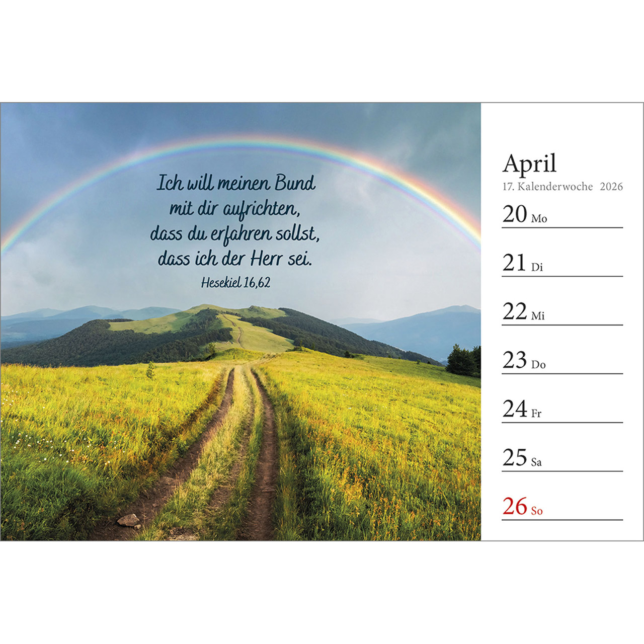 Tischkalender - In deine Hand stell ich den Tag 2026