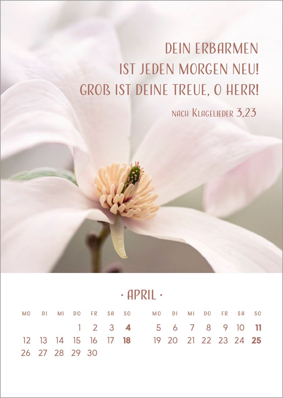 Tischkalender - Zarte Blumengrüße 2027