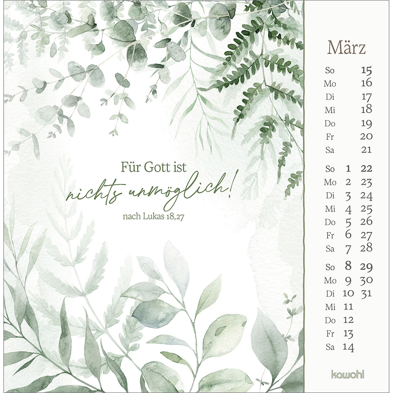 Postkartenkalender - Vor dich bring ich, was mich bewegt 2026