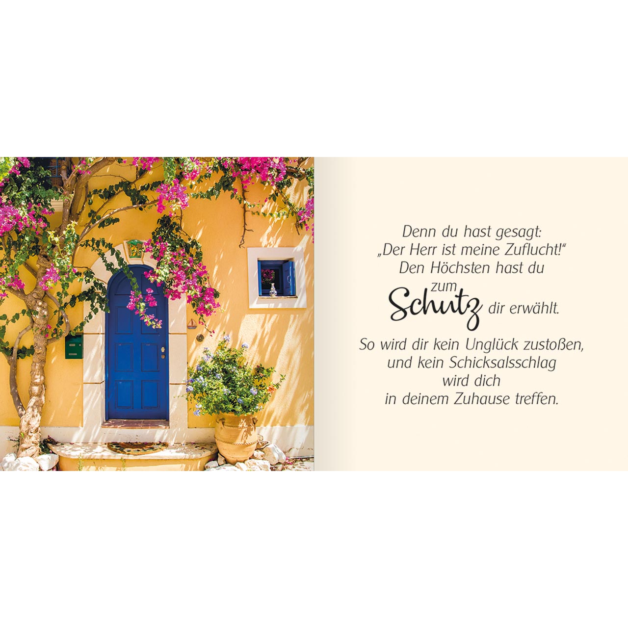 Geschenkbuch - Ich schenke dir - Psalm 91 - Feder