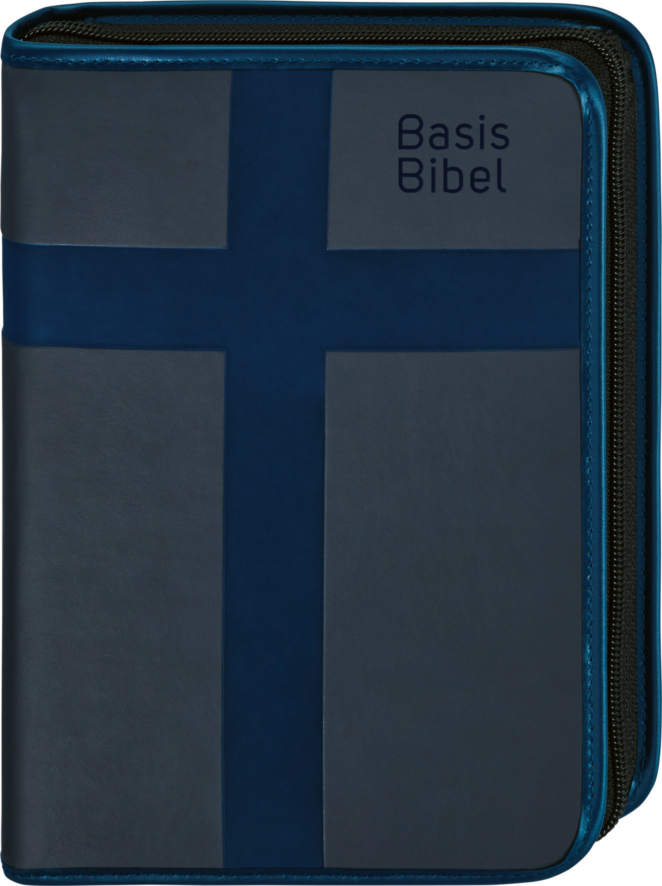 Basisbibel. Hülle (Blau) mit Reißverschluß für Die Komapkte