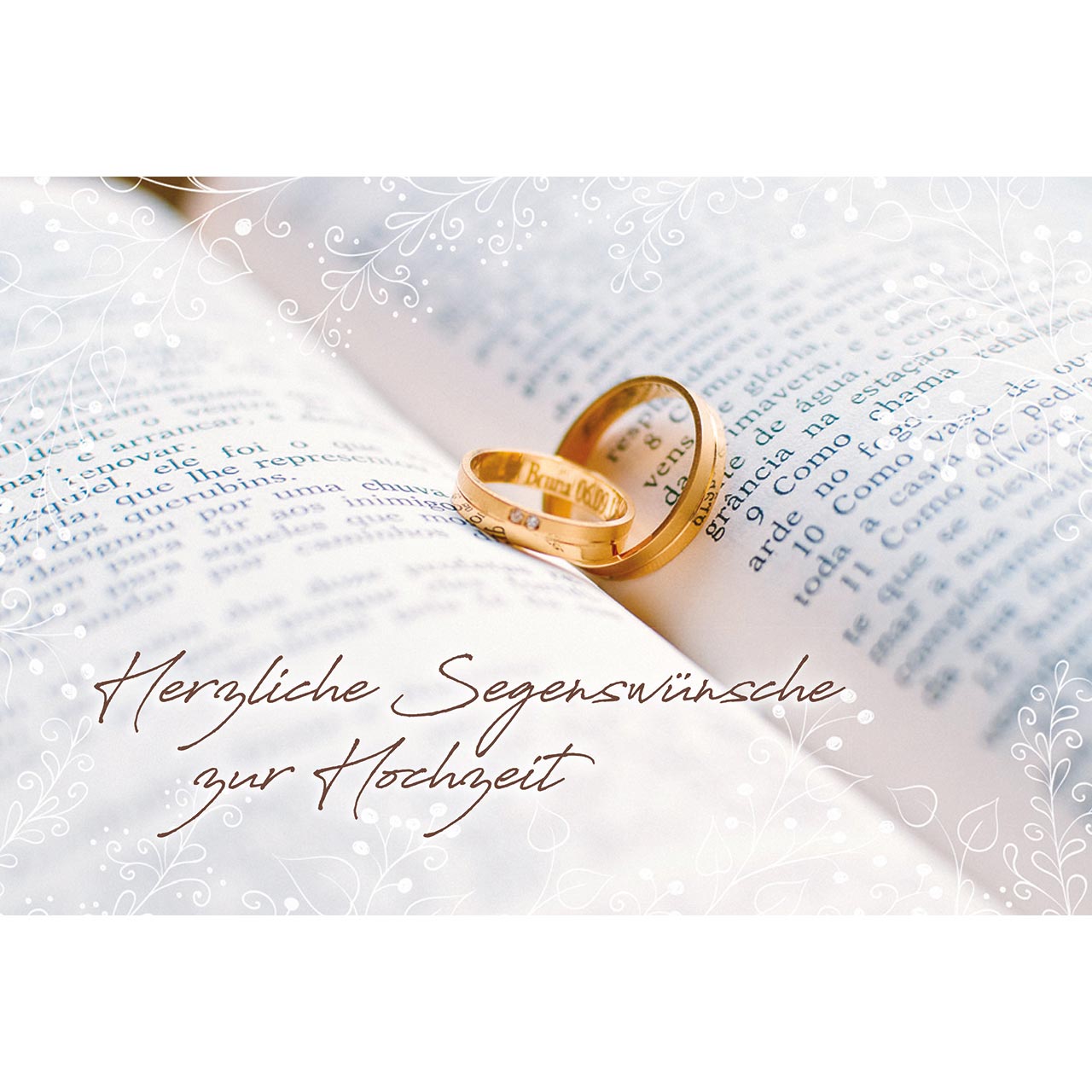 Herzliche Segenswünsche zur Hochzeit