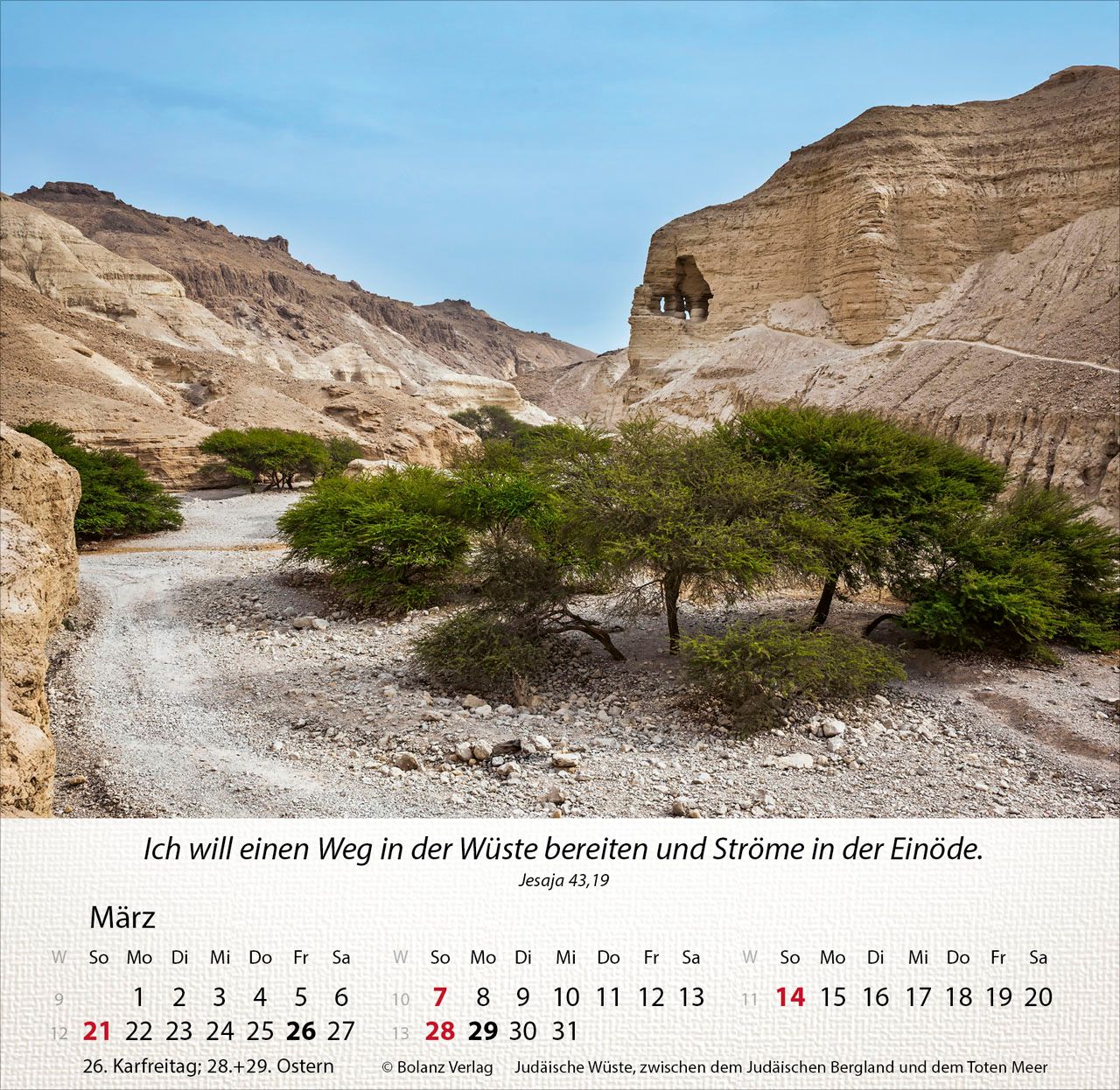 Tischkalender - Israel Shalom 2027