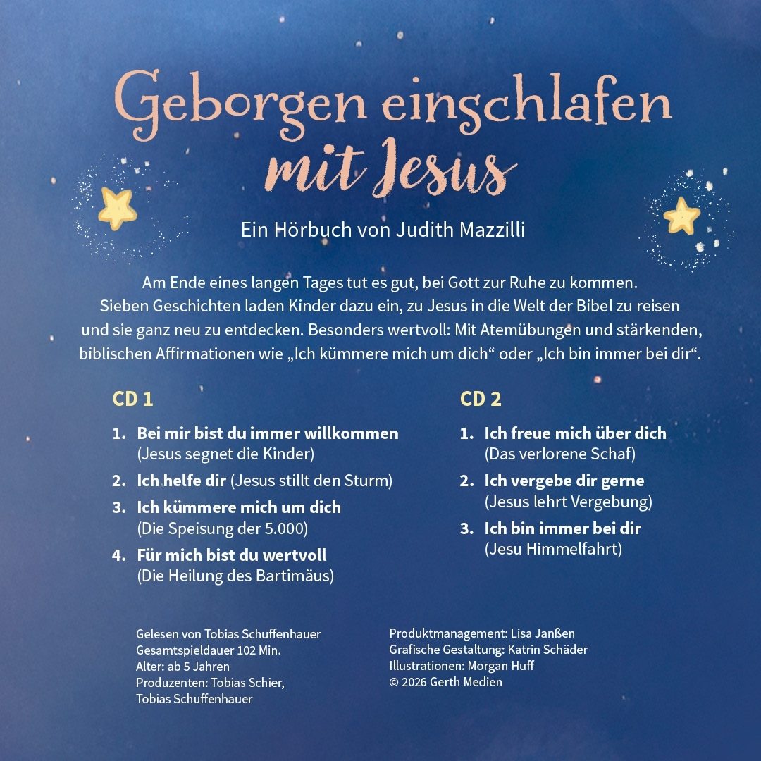 Hörbuch-CD - Geborgen einschlafen mit Jesus