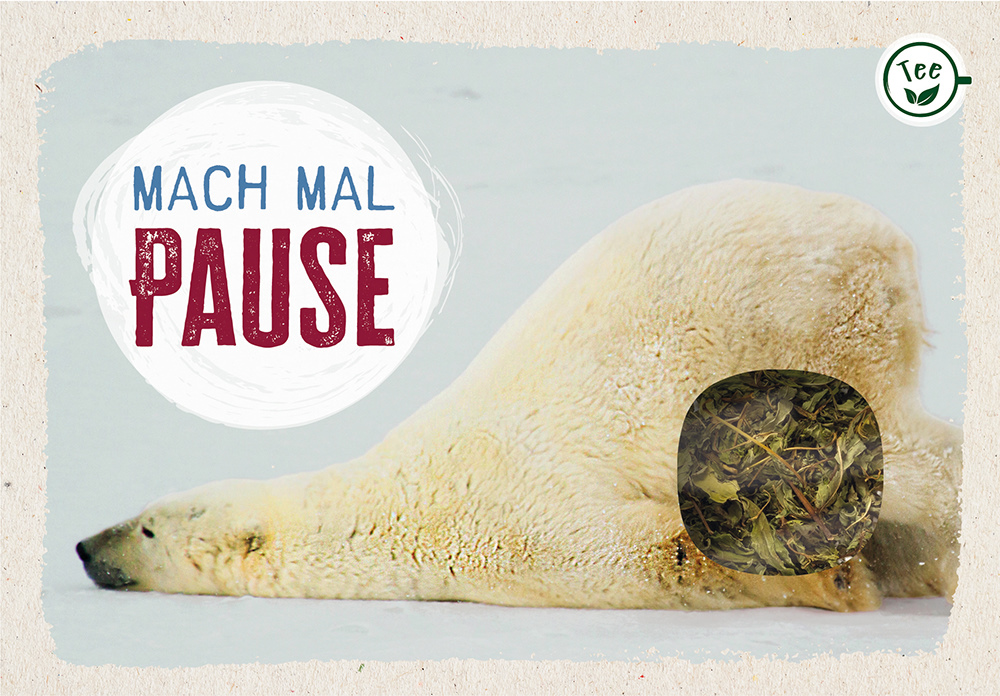 Lebensmittel-Karte - Teekarte 'Mach mal Pause'