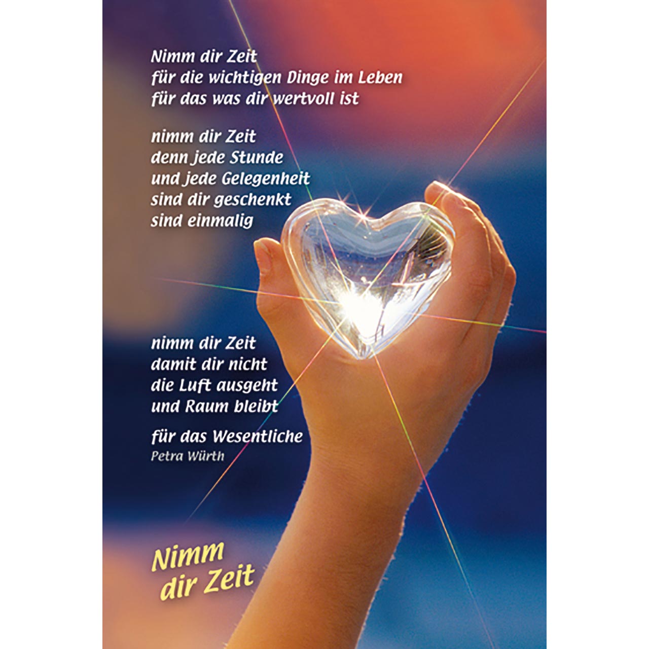 Mini-Karten-Buch - Voller Hoffnung - Hand- und Fuß-Motive / Anker