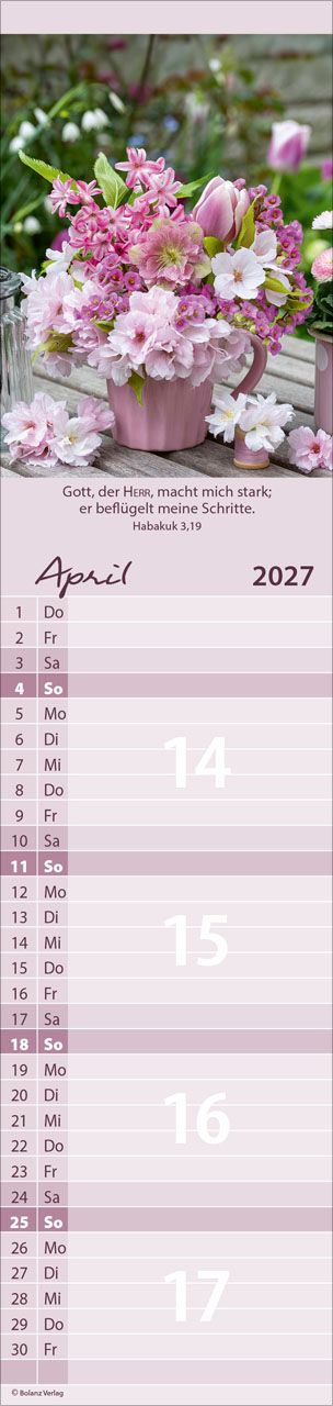 Terminkalender - Von Mir zu Dir 2027 Streifenterminkalender