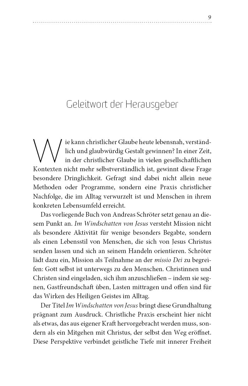 Buch - Im Windschatten von Jesus