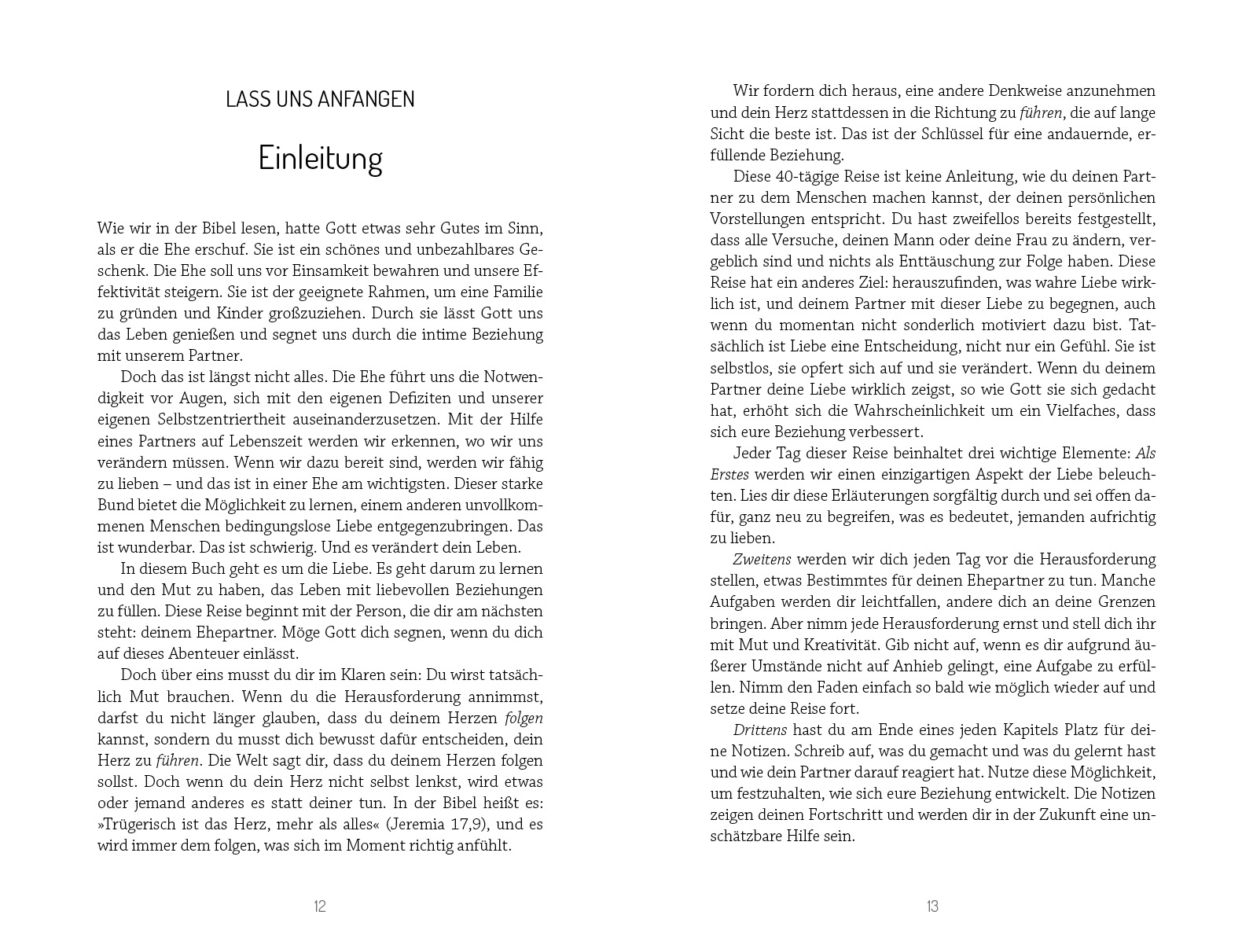 Buch - 40 Tage Liebe wagen
