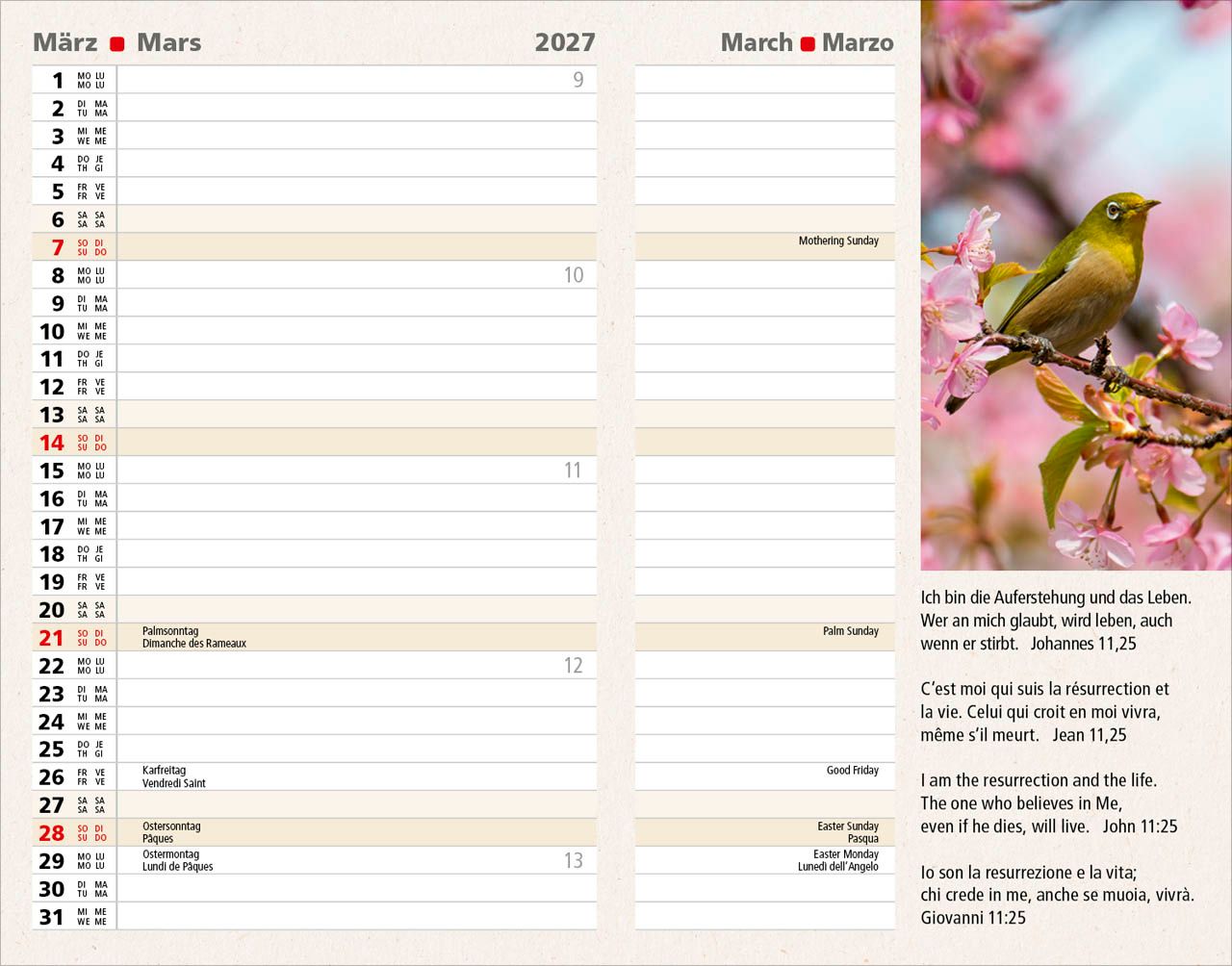 Terminkalender - Agenda 2027