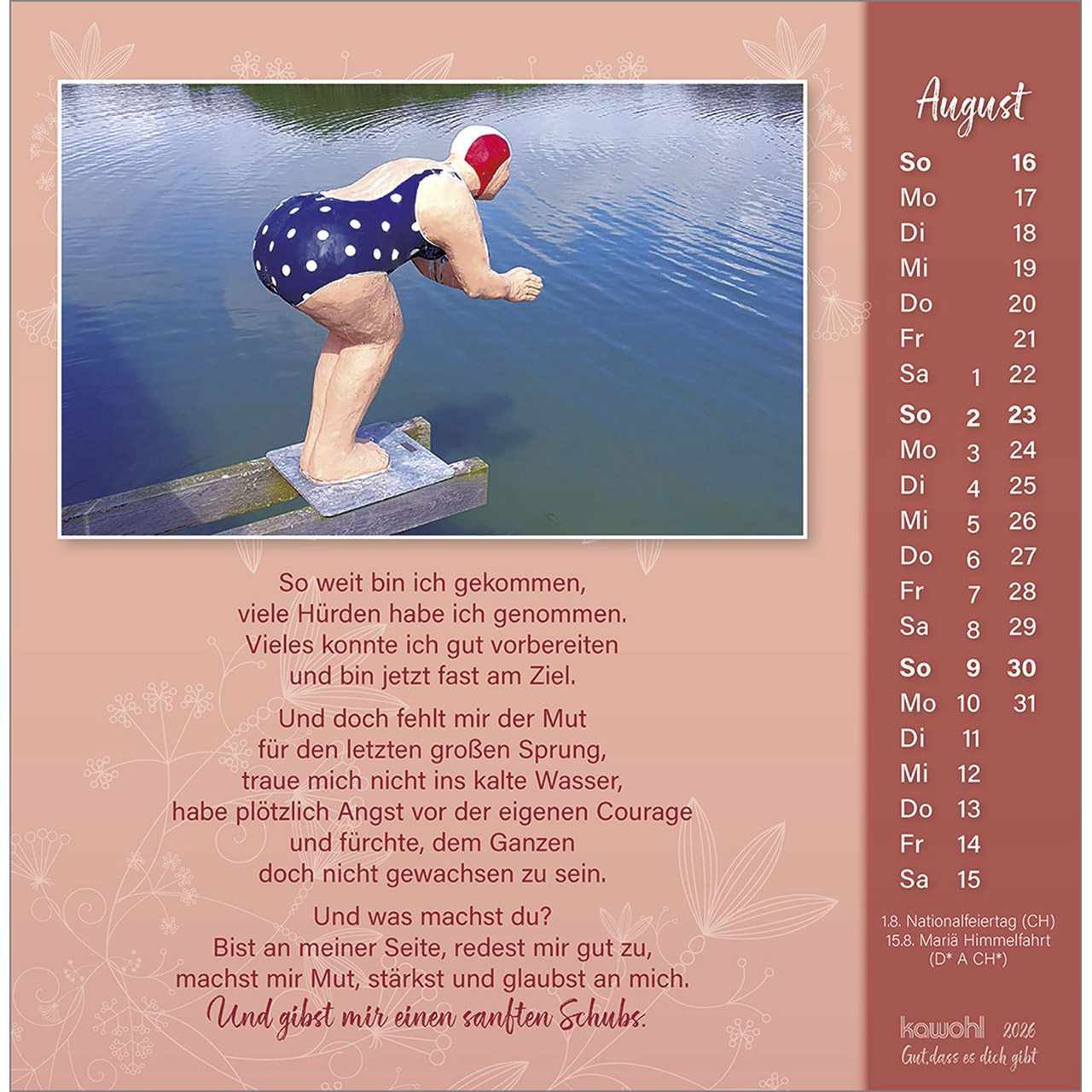 Postkartenkalender - Gut, dass es dich gibt 2026