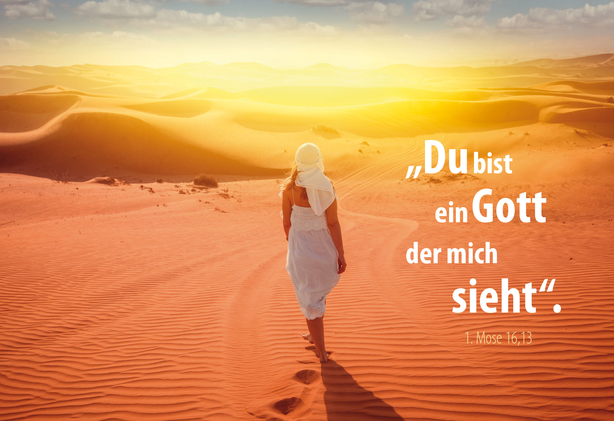 Poster A3 'Du bist ein Gott, der mich sieht.'