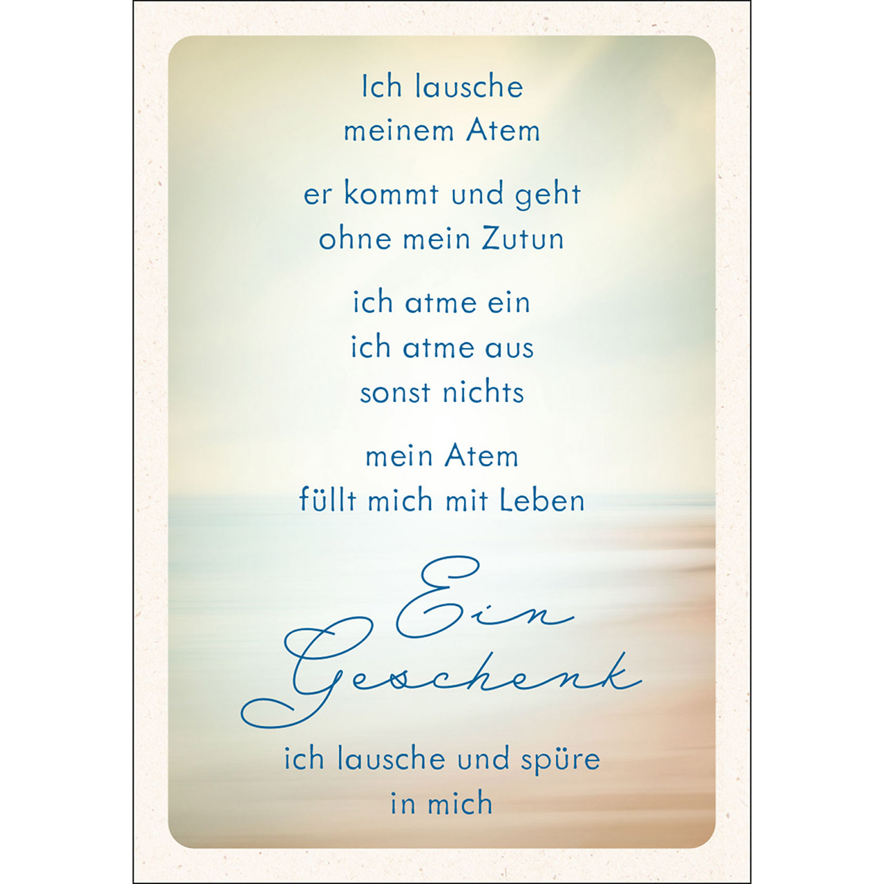 Karten-Box Papier - Perlen der Ruhe - Muscheln Perlen