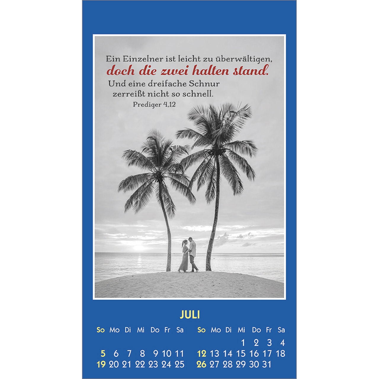 Aufkleberkalender - Mensch du bist einmalig 2026