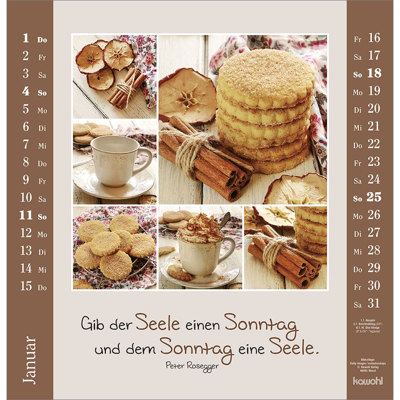 Wandkalender - Kleine Freuden entdecken 2026